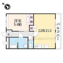 和 1LDKの間取図画像