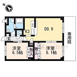 エル・アールK 2LDKの間取図画像