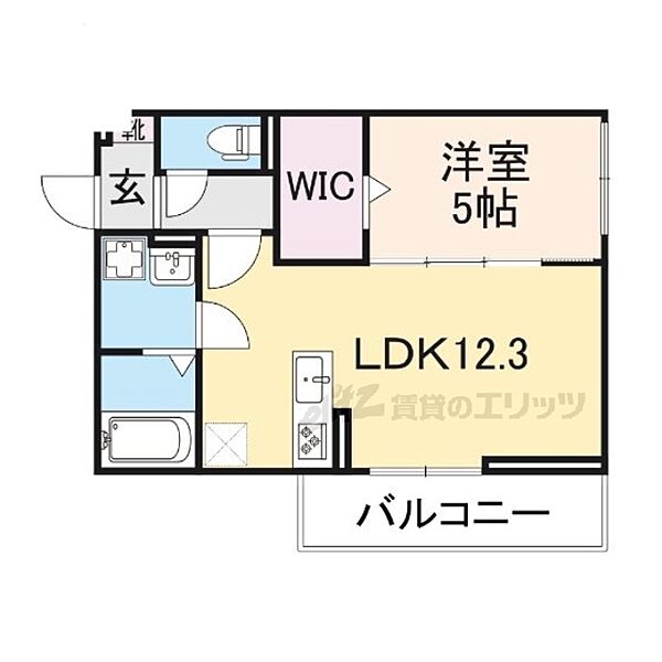 滋賀県大津市大江1丁目(賃貸アパート1LDK・1階・42.79㎡)の写真 その2