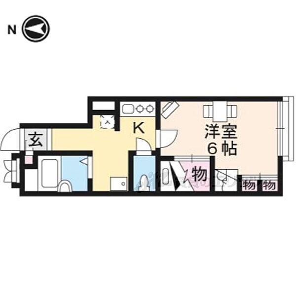 滋賀県大津市今堅田3丁目(賃貸アパート1K・1階・23.74㎡)の写真 その2