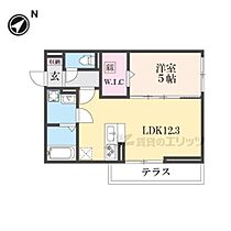 滋賀県大津市一里山5丁目（賃貸アパート1LDK・1階・42.79㎡） その2