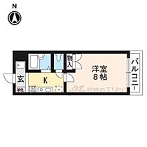 滋賀県草津市岡本町（賃貸マンション1K・2階・22.96㎡） その2