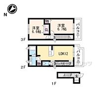 滋賀県近江八幡市堀上町（賃貸アパート2LDK・2階・62.87㎡） その2