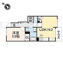 グリーン琥珀　II 104 ｜ 滋賀県彦根市里根町（賃貸アパート1LDK・1階・43.10㎡） その1