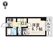 滋賀県大津市長等2丁目（賃貸マンション1K・2階・21.54㎡） その2