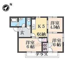 ヴィラオキノ 1階3Kの間取り