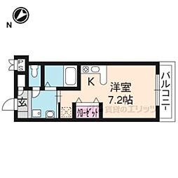 JR東海道・山陽本線 瀬田駅 徒歩8分の賃貸マンション 4階ワンルームの間取り