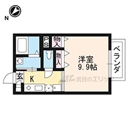 PALMO 1Kの間取図画像