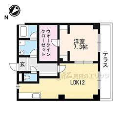 グリーンハイツ小柿 1LDKの間取図画像