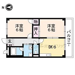 アルテール 2DKの間取図画像
