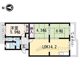 セレッソ甲西C号館 3LDKの間取図画像