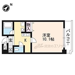 MMS-2 1Kの間取図画像