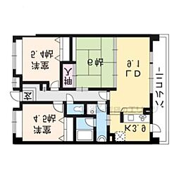 フレッチェ2 3LDKの間取図画像