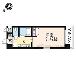 セトルはまおおつ 1Kの間取図画像