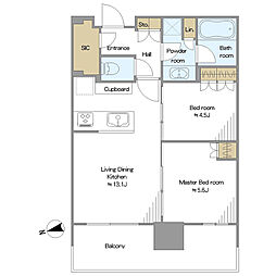 間取図画像 2LDK