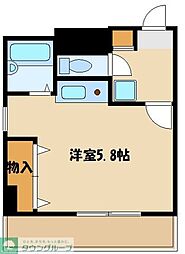 ニューハイツサトウ 3階ワンルームの間取り