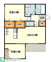 間取図画像 2LDK