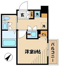 間取図画像 1K