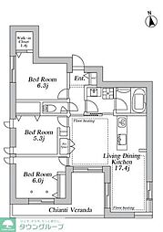 間取図画像 3LDK