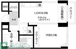 コート向ケ丘 1LDKの間取図画像