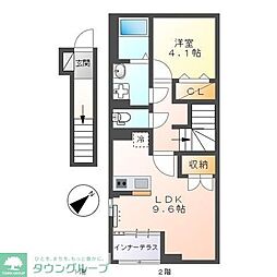 y's・lien 1LDKの間取図画像
