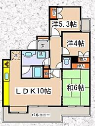 ファミールヴィラ多摩 3LDKの間取図画像