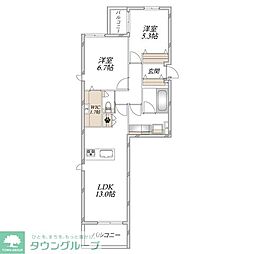 Casa di paglia 1LDKの間取図画像