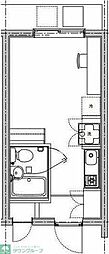 A.P.court稲田堤 ワンルームの間取図画像