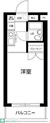 スカイコート向ヶ丘遊園 ワンルームの間取図画像