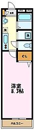 ベルメゾン新百合ケ丘 1Kの間取図画像