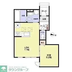 Casa Grigia 1LDKの間取図画像
