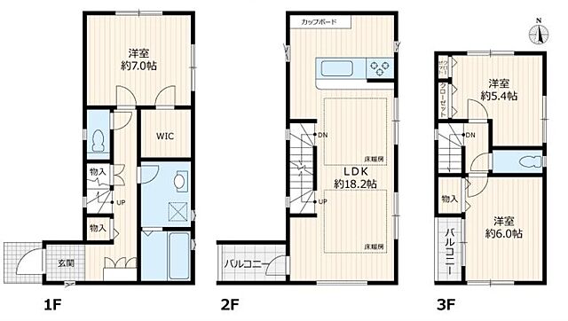 間取り 新宿区西落合1丁目