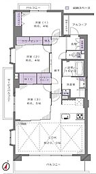 メゾンヴェール柏木 3LDKの間取図画像