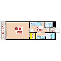 ForsiaII  ｜ 鹿児島県鹿児島市下荒田2丁目43番地1（賃貸マンション1K・1階・24.12㎡） その2