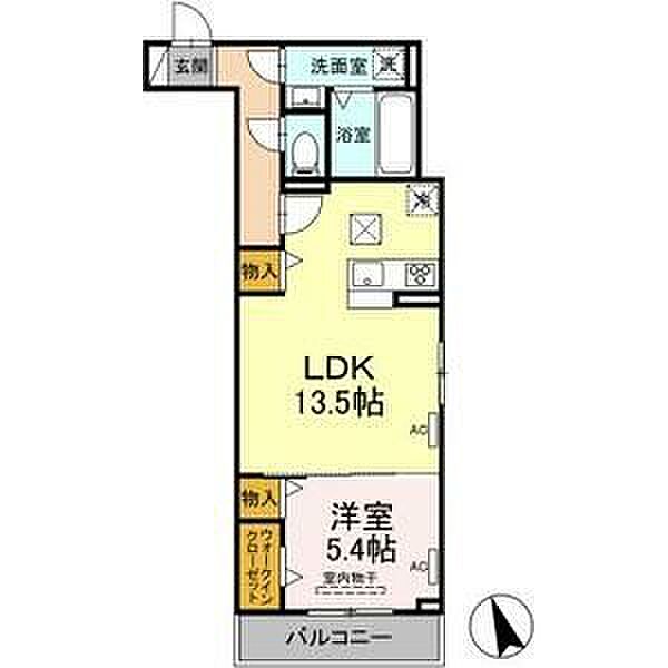 グレイス ｜愛知県名古屋市東区大幸2丁目(賃貸アパート1LDK・1階・47.69㎡)の写真 その2