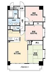 間取図画像 3LDK