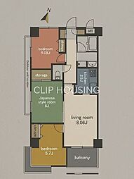 パークアベニュー39 3LDKの間取図画像