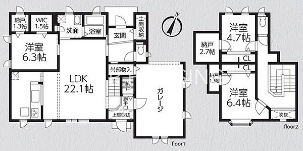 間取りを拡大表示