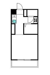 盟和ハイツ 1Kの間取図画像