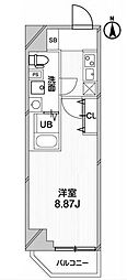 GRANPASEO高田馬場 1Kの間取図画像