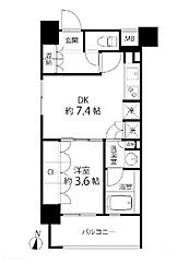 リリエンベルグ目白壱番館 1DKの間取図画像