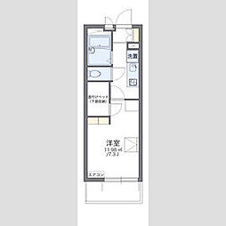 レオパレスリラ大南 1Kの間取図画像