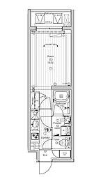 PREMIUMCUBE東中野 1Kの間取図画像