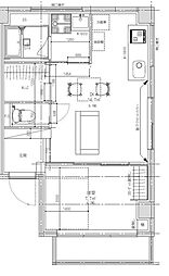 PARKSIDEMABUCHI 1DKの間取図画像