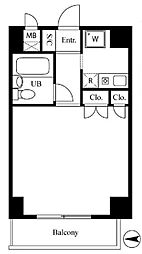 ストーク北新宿 ワンルームの間取図画像