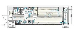 Bシティー高田馬場アライブ 1Kの間取図画像