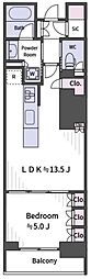 パークシティー高田馬場 1LDKの間取図画像