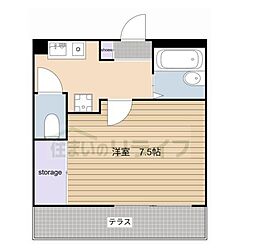 JR中央線 高円寺駅 徒歩11分の賃貸マンション 1階1Kの間取り