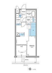 京王井の頭線 西永福駅 徒歩4分の賃貸マンション 3階1LDKの間取り