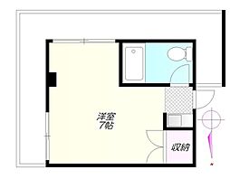 JR中央線 高円寺駅 徒歩6分の賃貸マンション 4階ワンルームの間取り